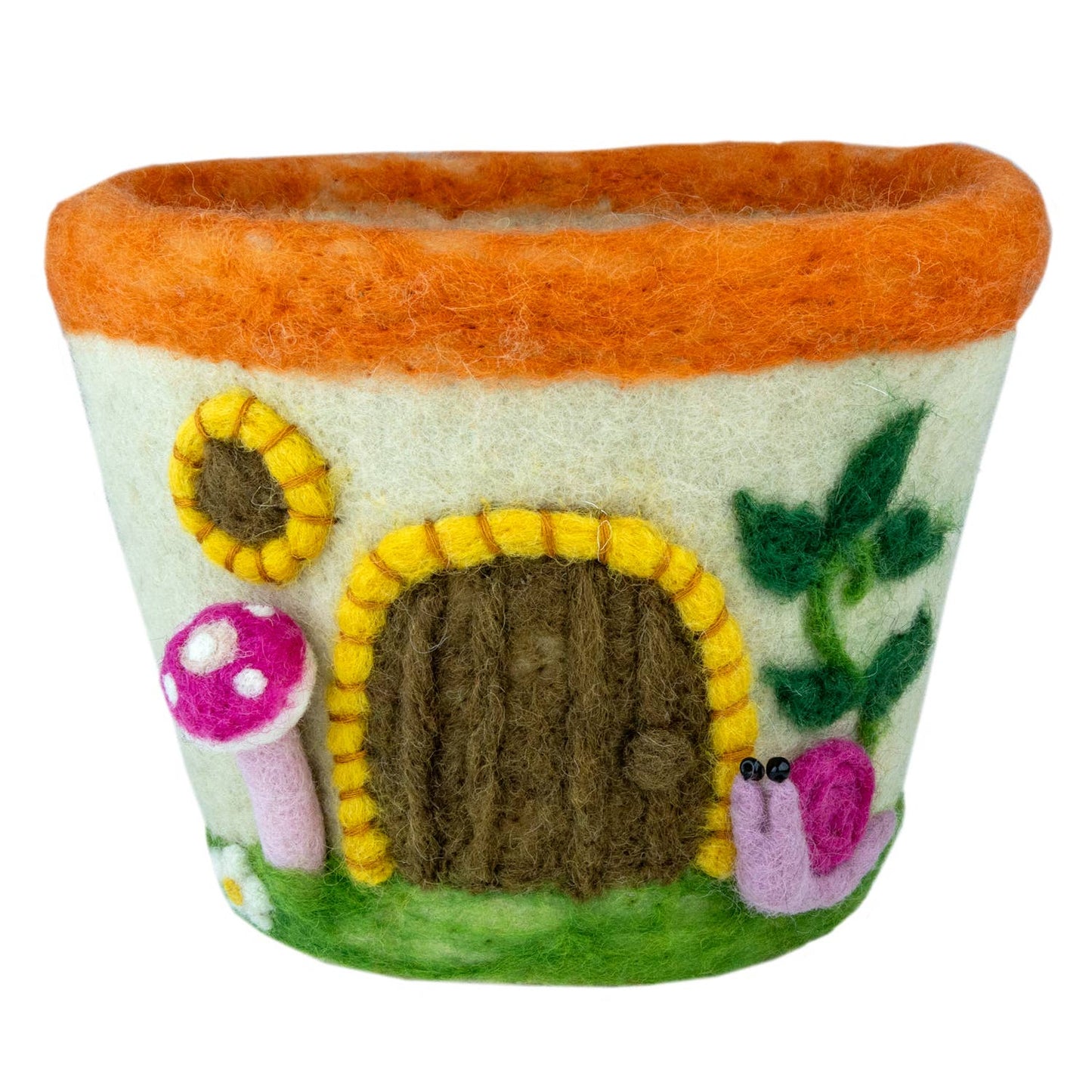 dZi Handmade - Felt Pot: Fungi House