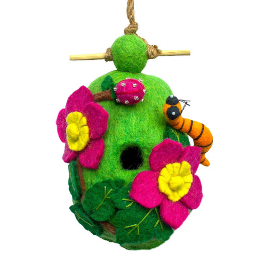 dZi Handmade - Raspberry Caterpillar Birdhouse