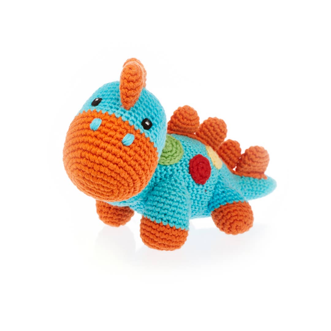 Stegosaurus Plush Dino - Turquoise