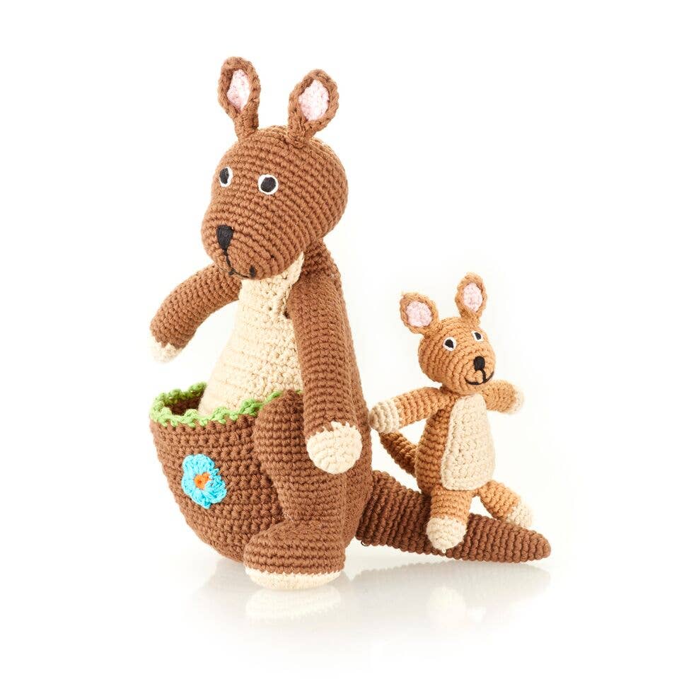 Stuffed Animal - Mamma Kangaroo with Baby Kanga