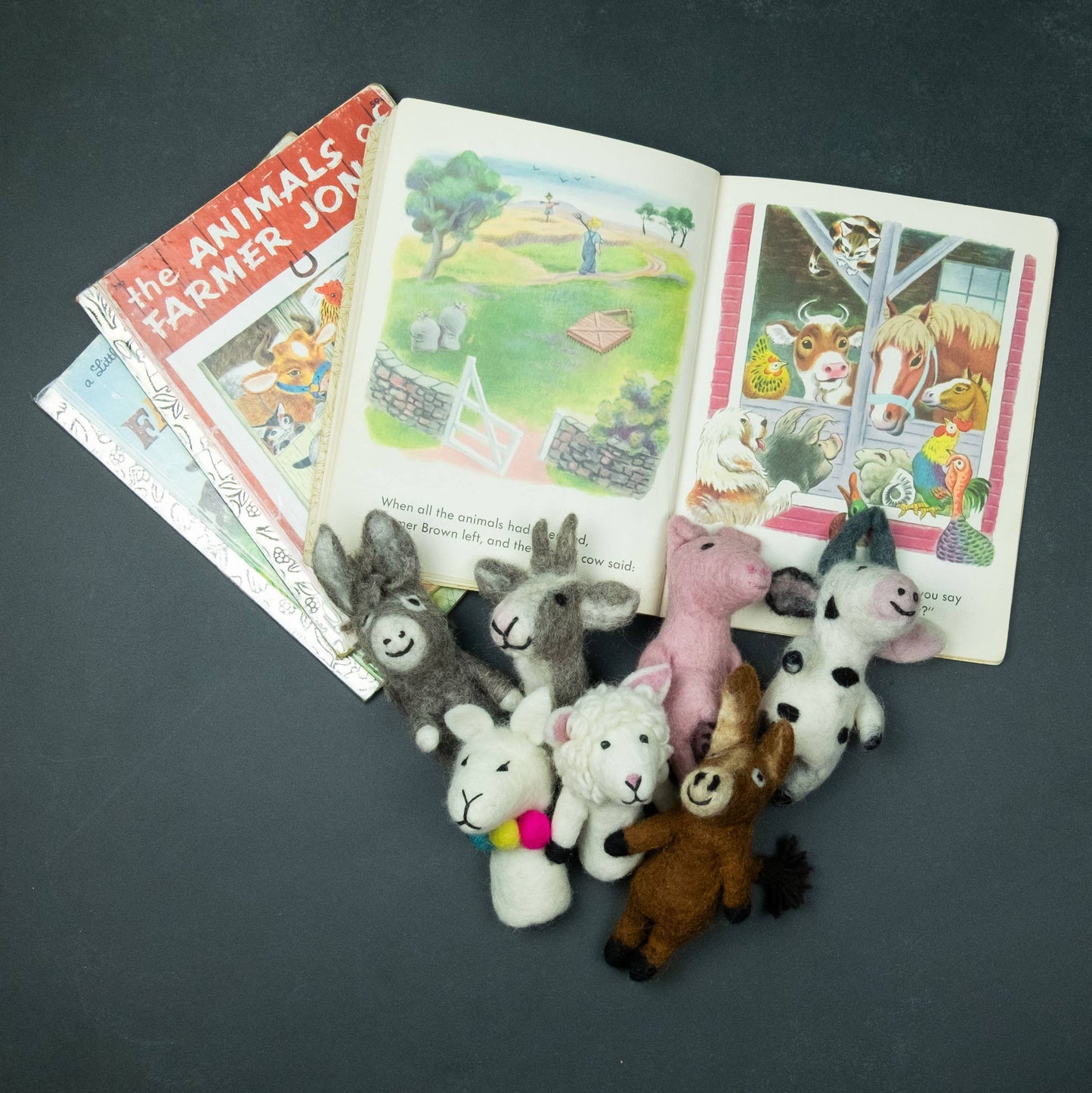 Felt Finger Puppets Assorted Barnyard Buddies