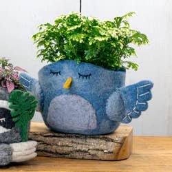 dZi Handmade - Bluebird Felt Pot