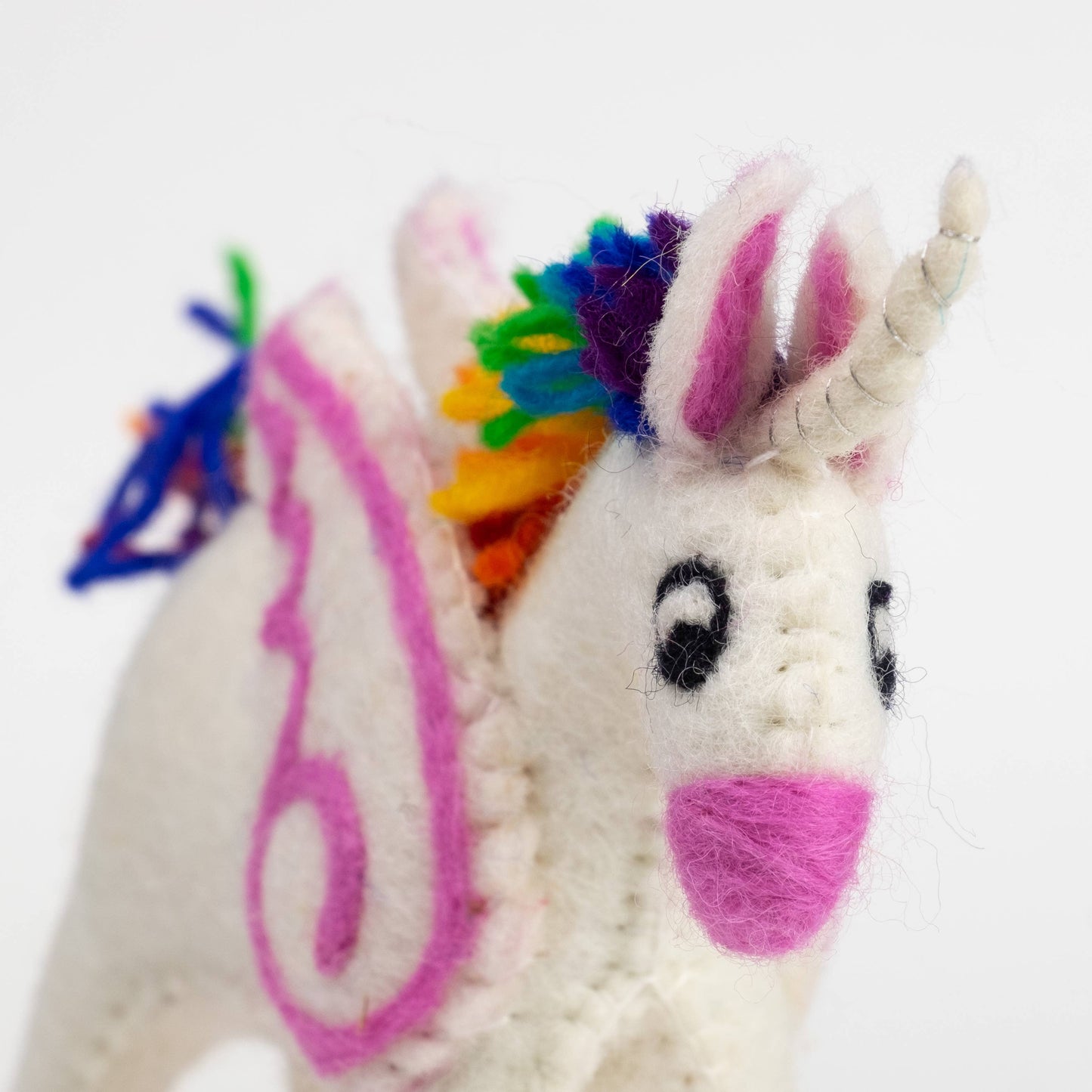 Small Felt Rainbow Unicorn