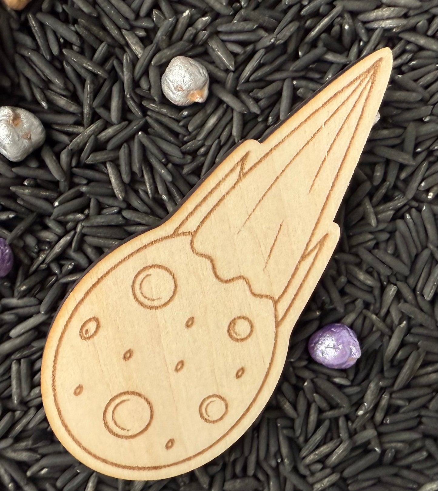 Space-Themed Wooden Sensory Play Props