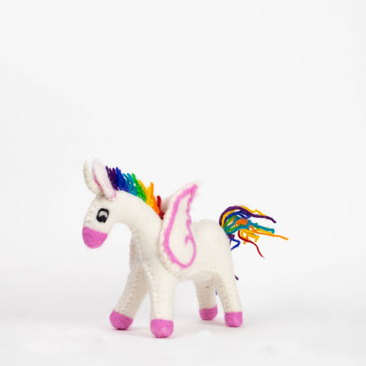 Small Felt Rainbow Unicorn