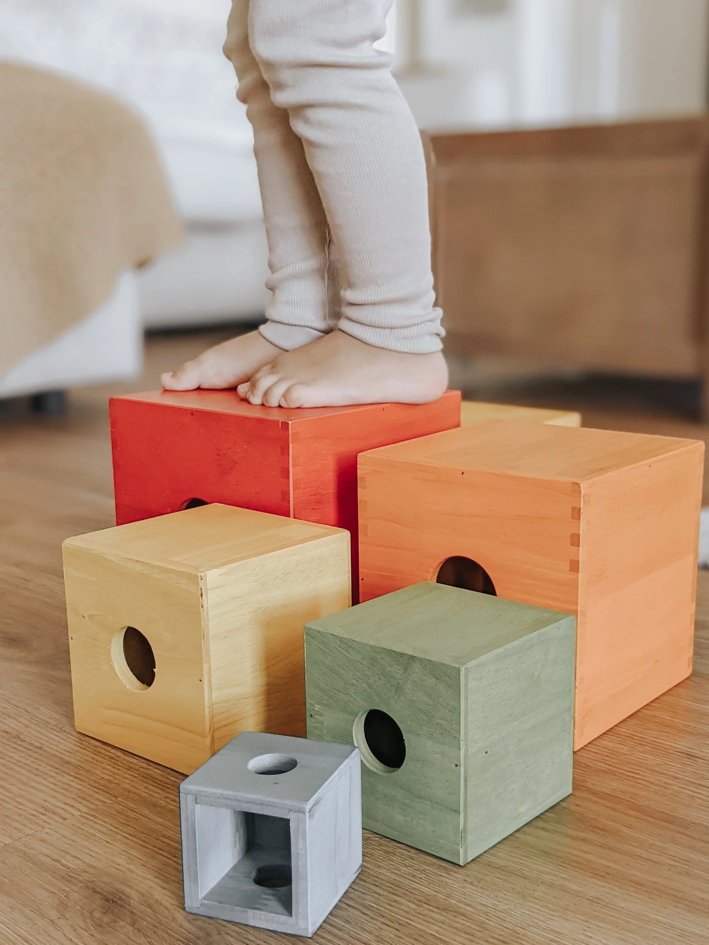 Rainbow Large Nesting & Stacking Boxes: Versatile Learning Fun