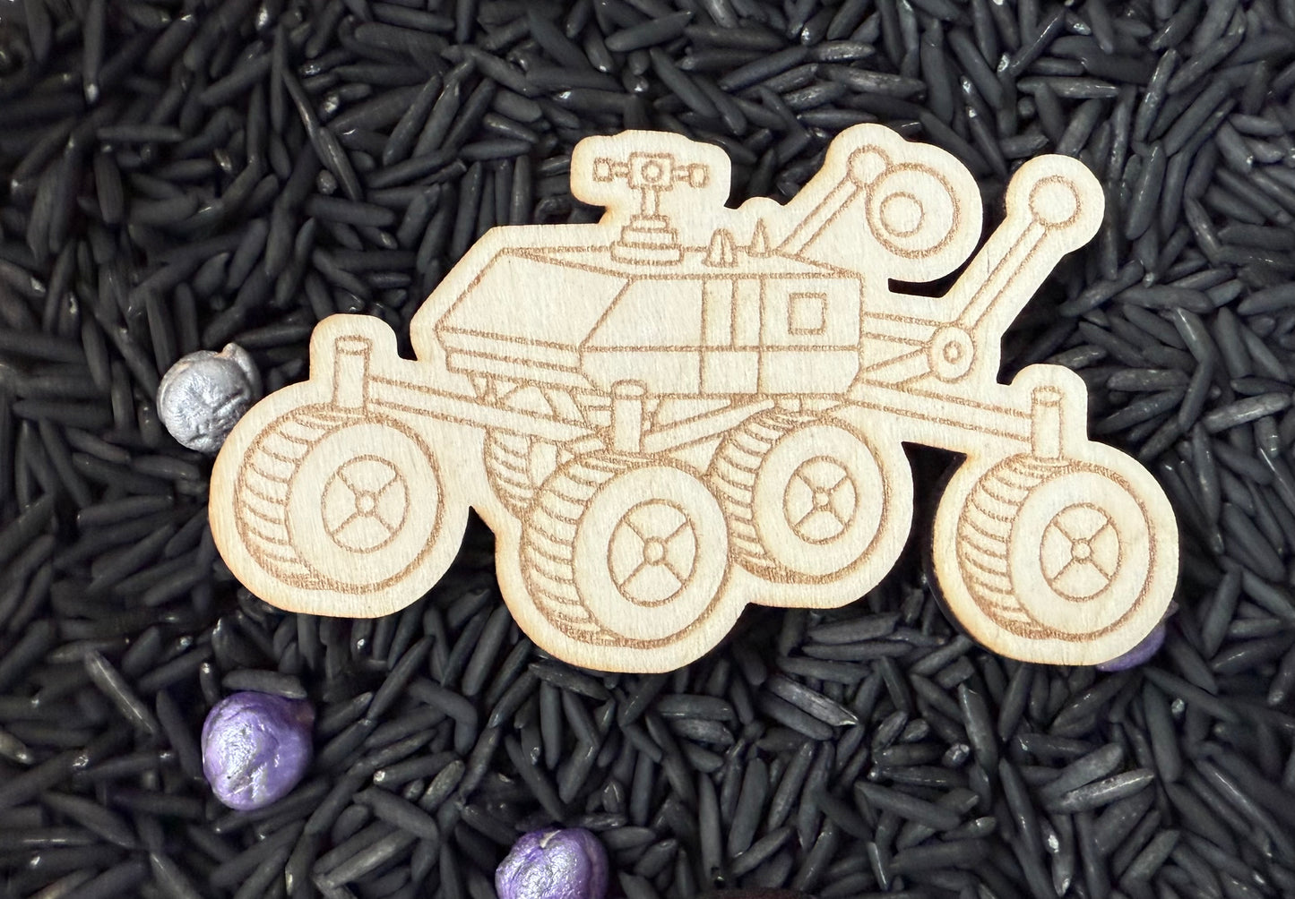 Space-Themed Wooden Sensory Play Props