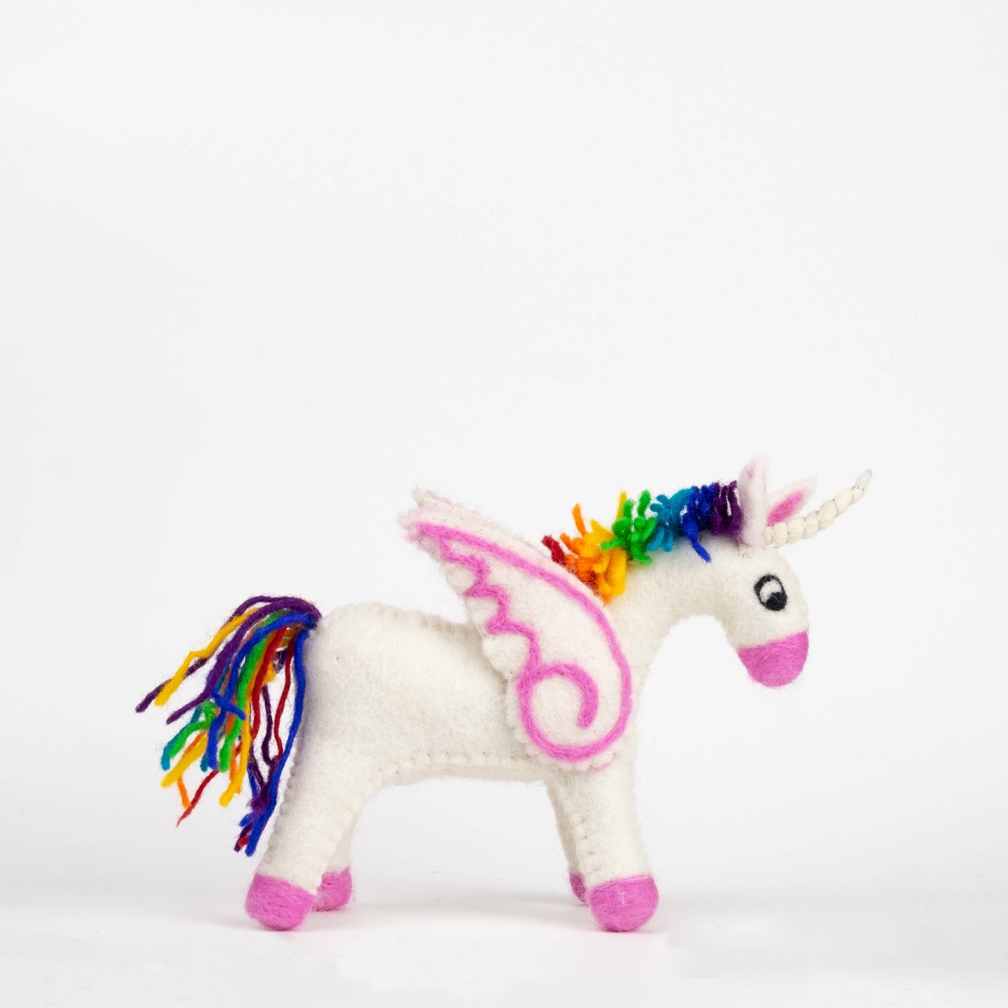 Small Felt Rainbow Unicorn