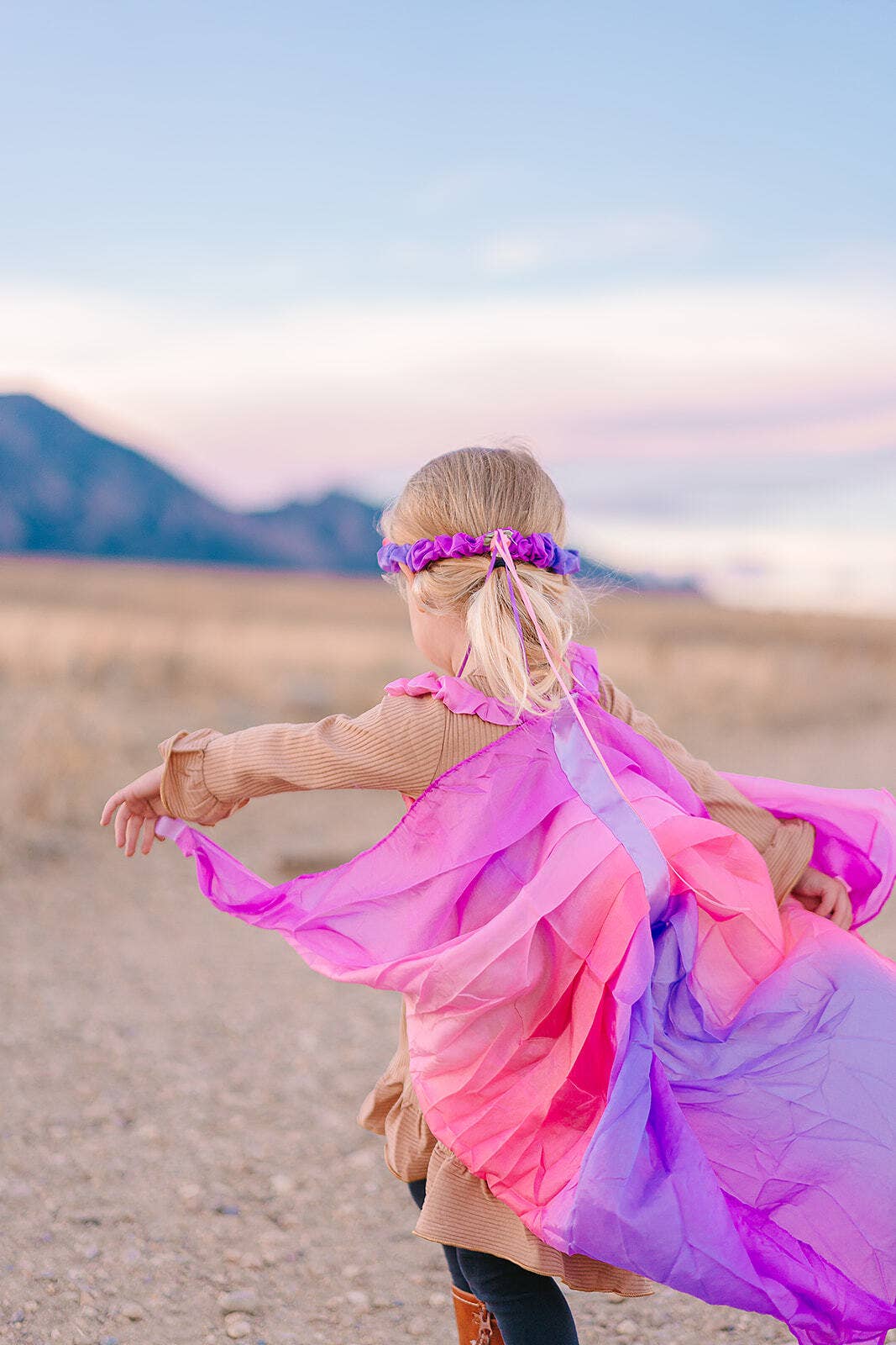 Silk Blossom Wings for Fairy Dress-Up Play