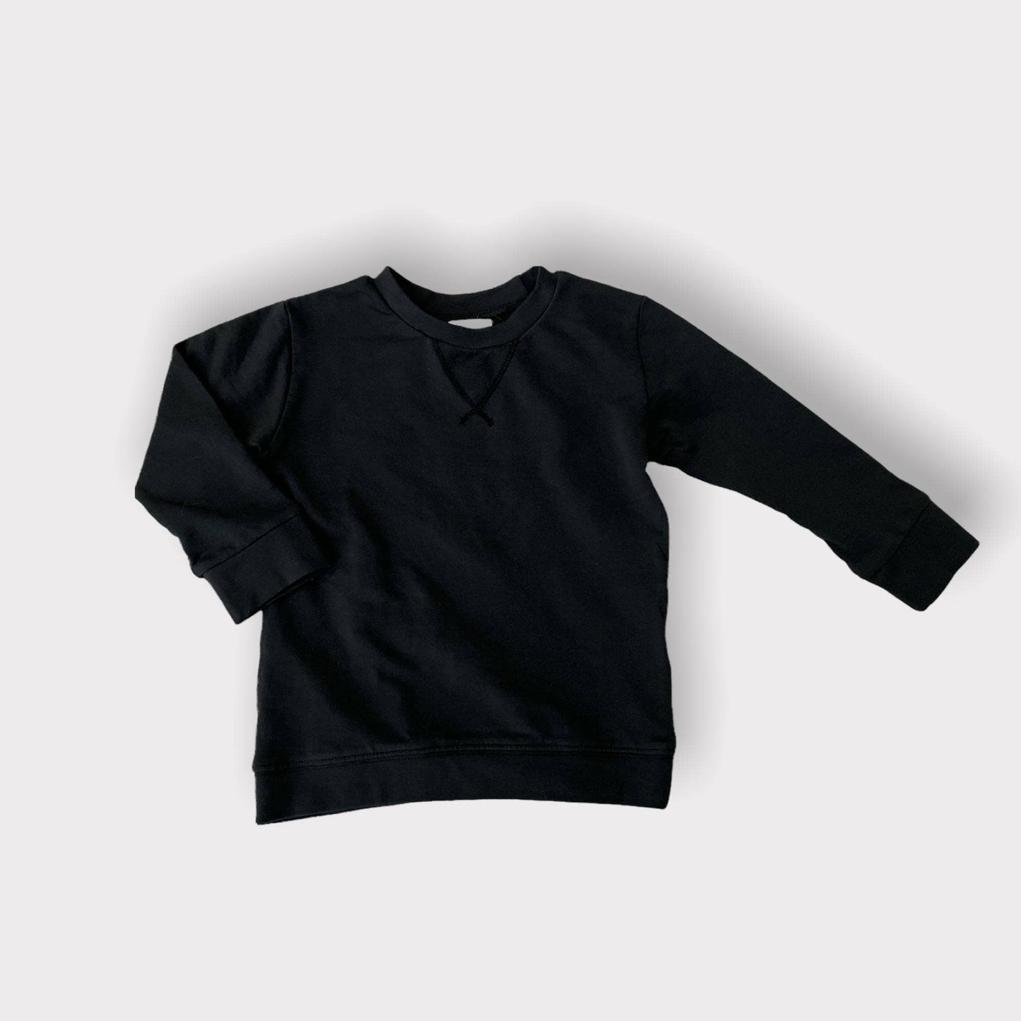 Emma Grace Shoppe - EG Organic Crewneck Sweatshirt - Jet Black: 6-7Y