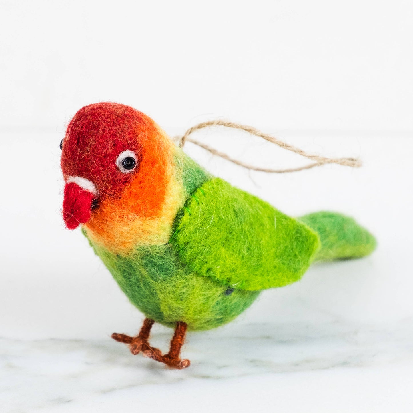 Felt Parrot Bird Ornament