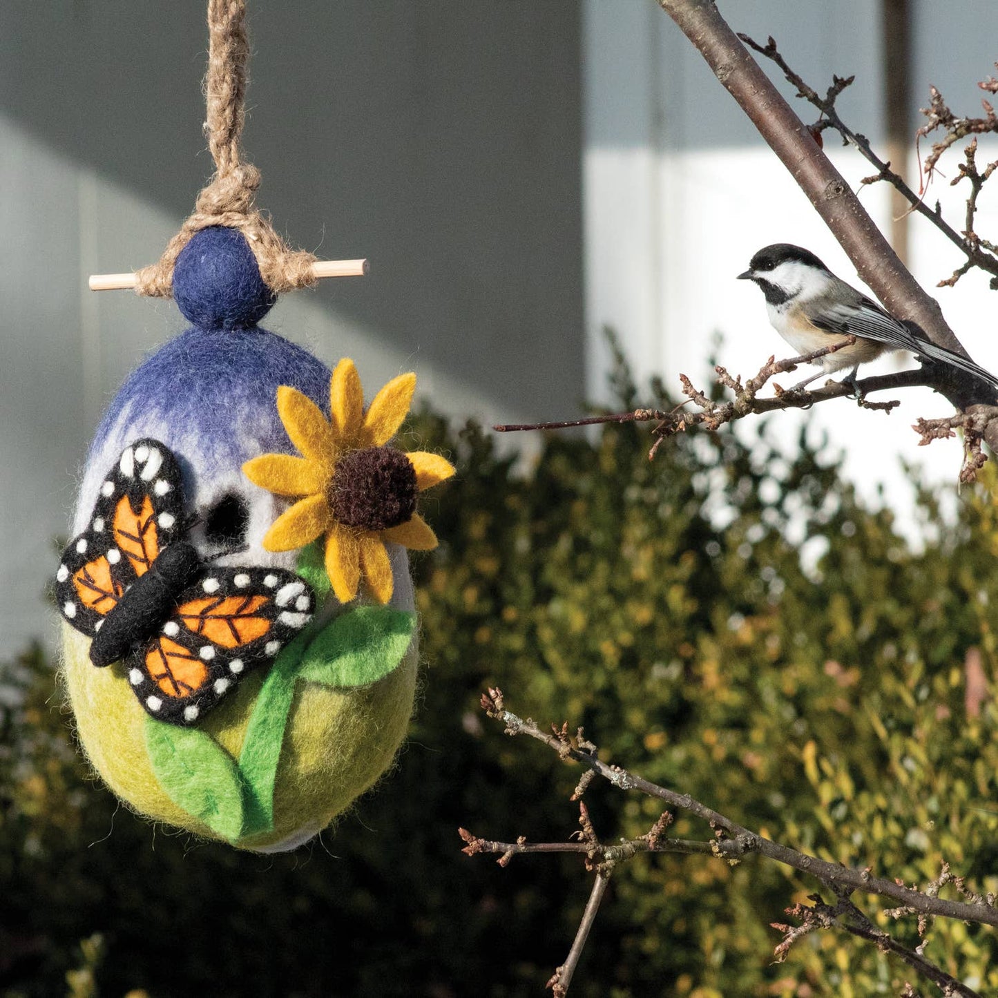 dZi Handmade - Butterfly Garden Birdhouse