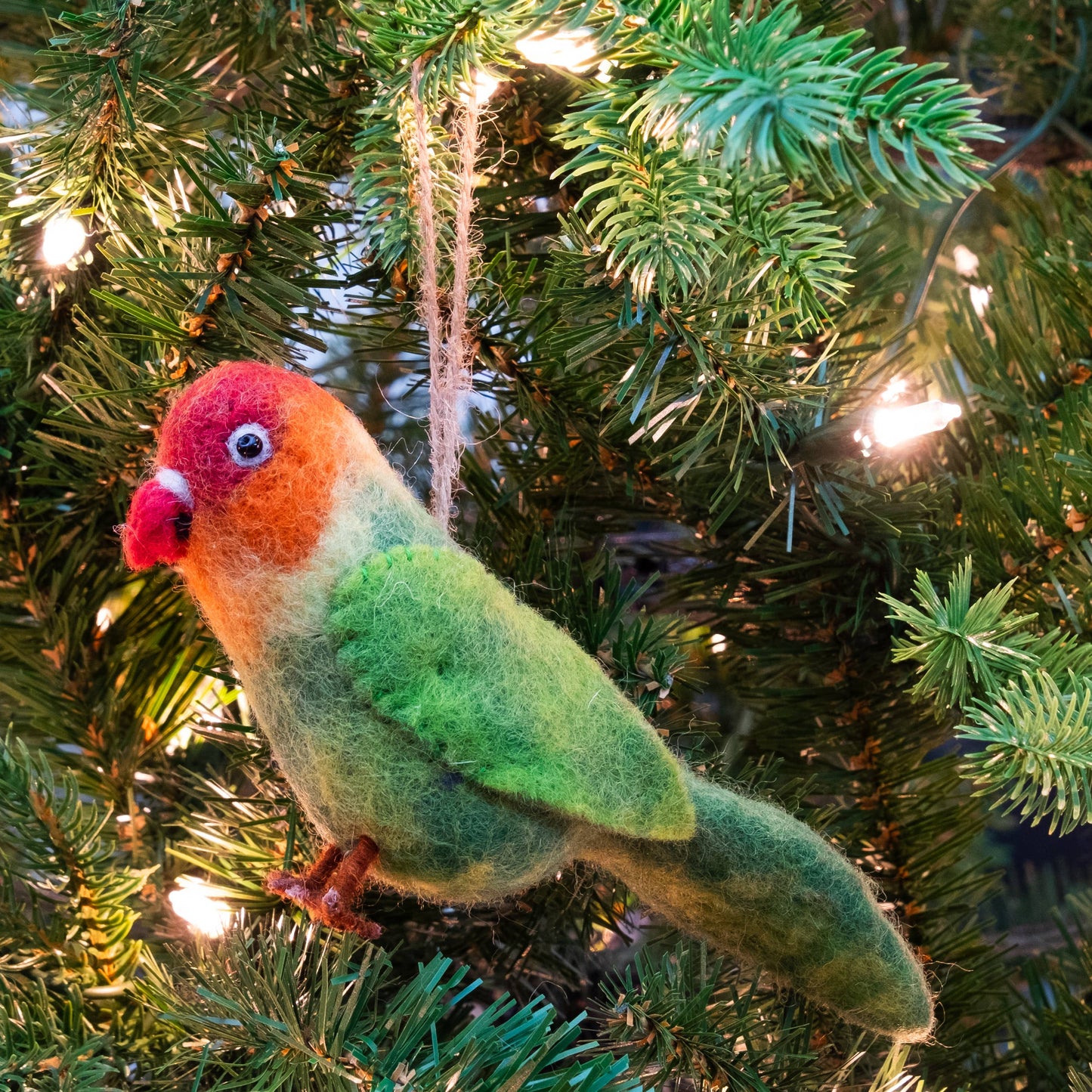 Felt Parrot Bird Ornament