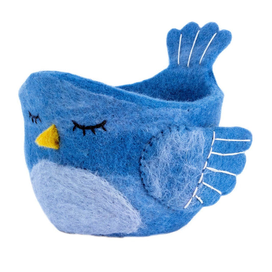 dZi Handmade - Bluebird Felt Pot