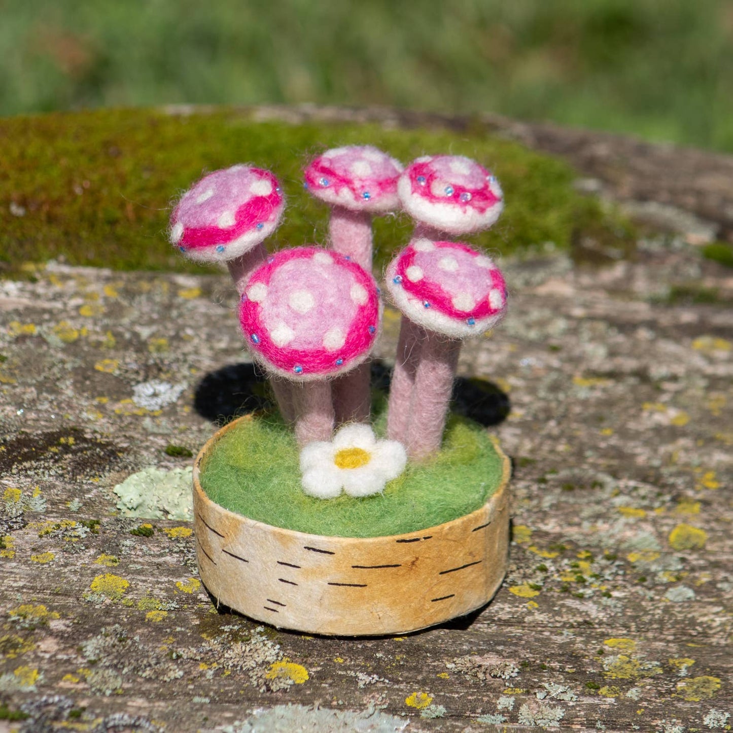 dZi Handmade - Pink Lady Woodland Mushroom