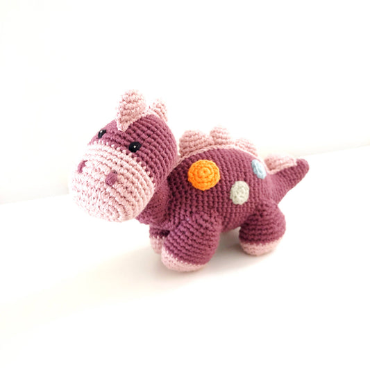 Pebble - Stegosaurus Plush Dino - Purple