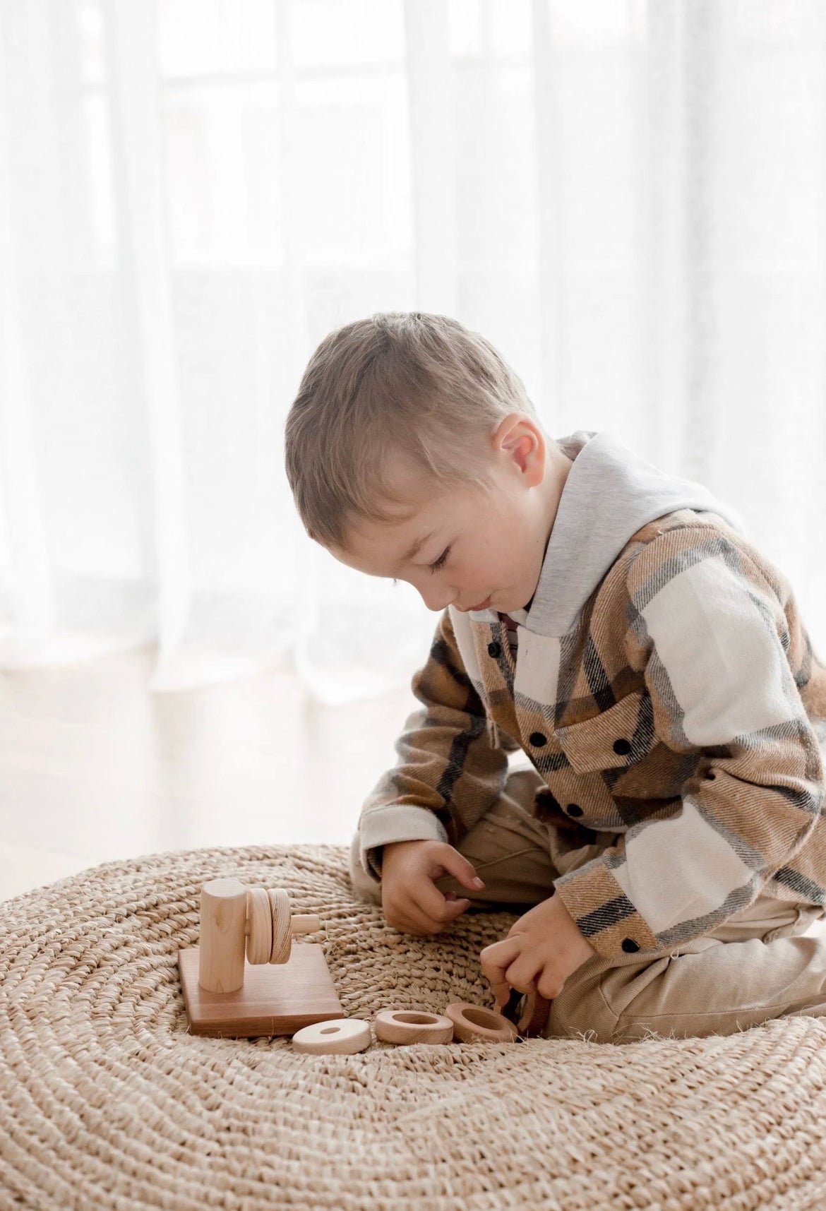 Wooden Montessori Horizontal Stacker