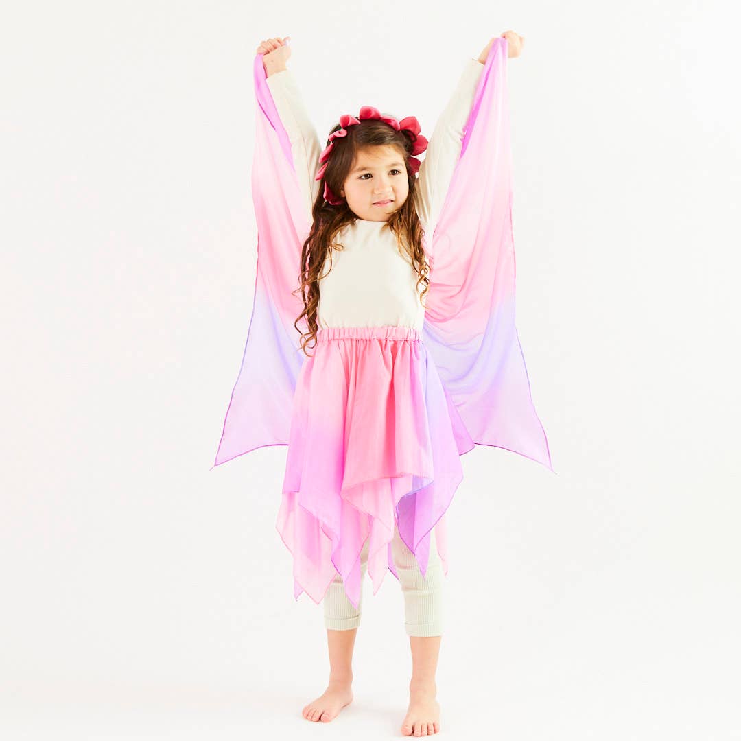 Silk Blossom Wings for Fairy Dress-Up Play