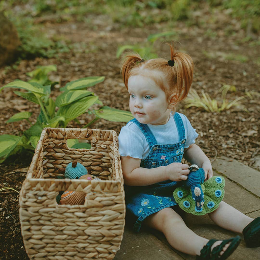 Stuffed Animal - Peacock Rattle