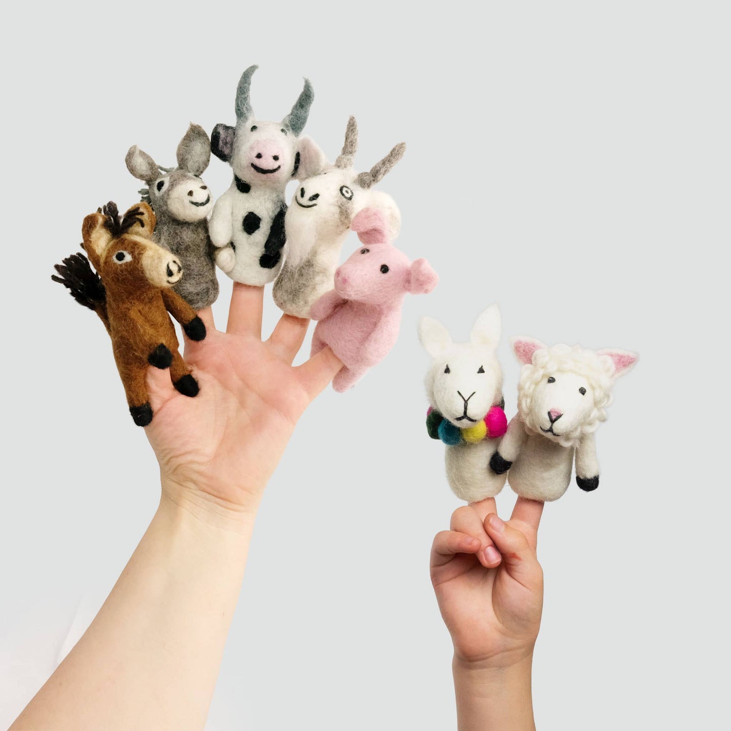 Felt Finger Puppets Assorted Barnyard Buddies