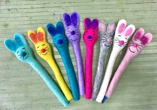 Pencil Topper - Bunny in Assorted Colours