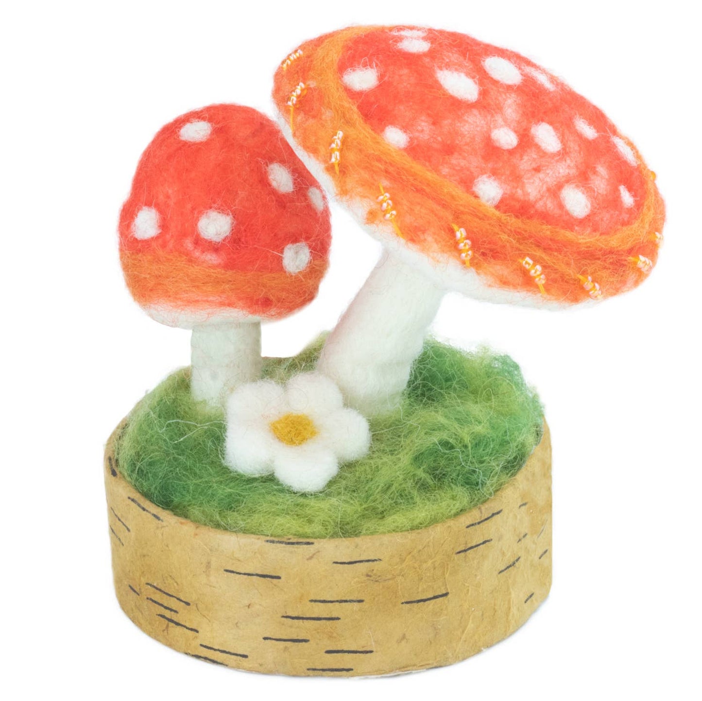 dZi Handmade - Red Flame Woodland Mushroom