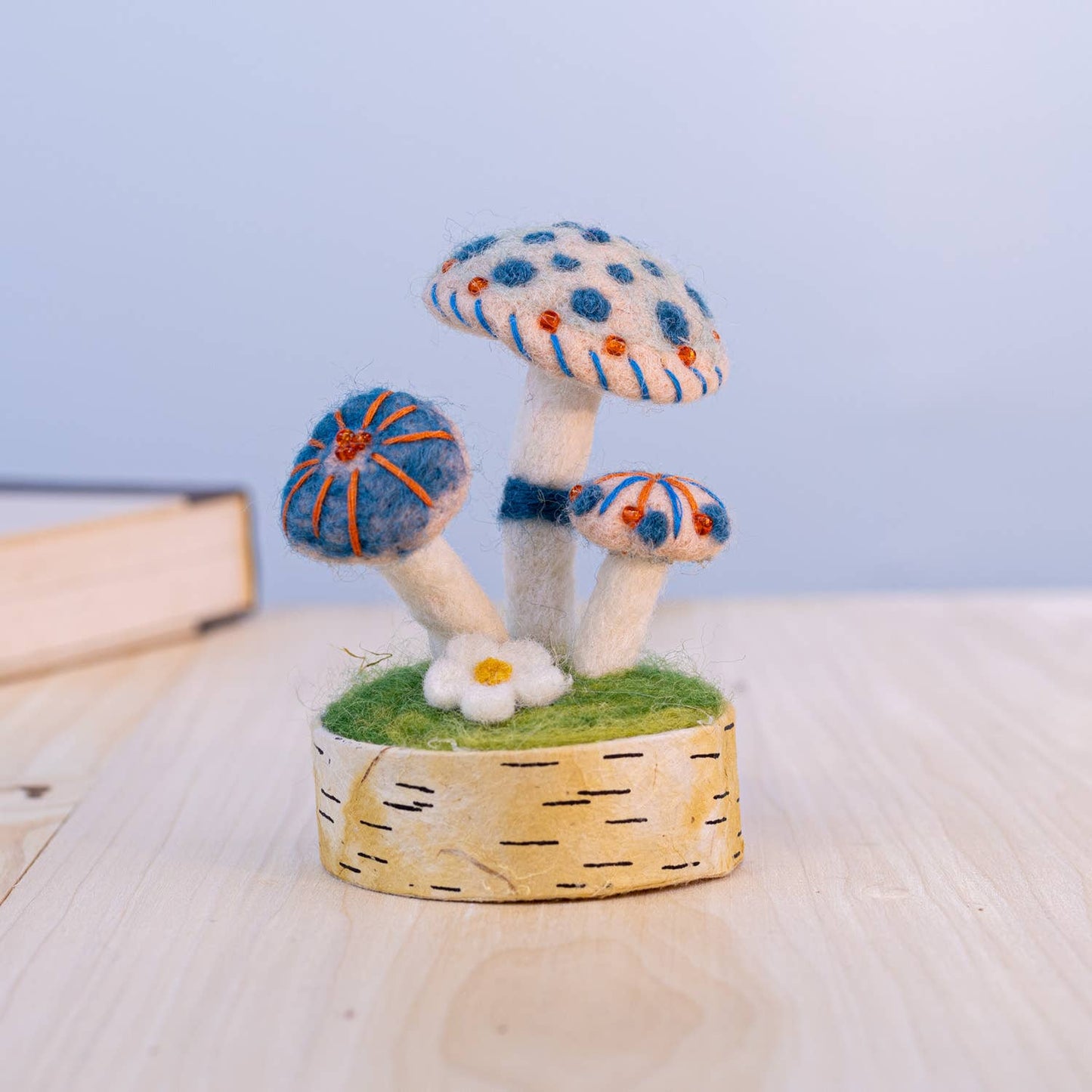 dZi Handmade - Mystic Blue Woodland Mushroom