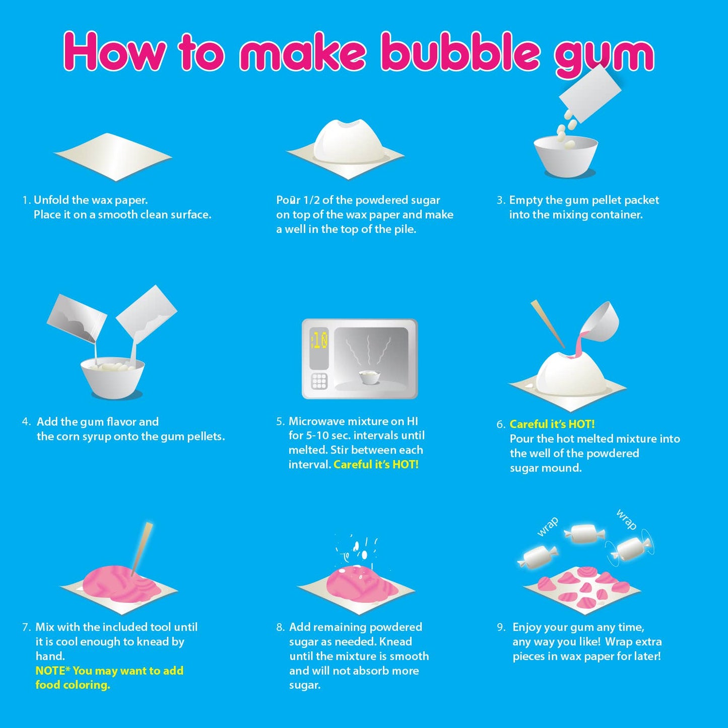 Copernicus Toys - Bubble Gum Chemistry Kit |
Make your Own Bubble Gum STEM Kit