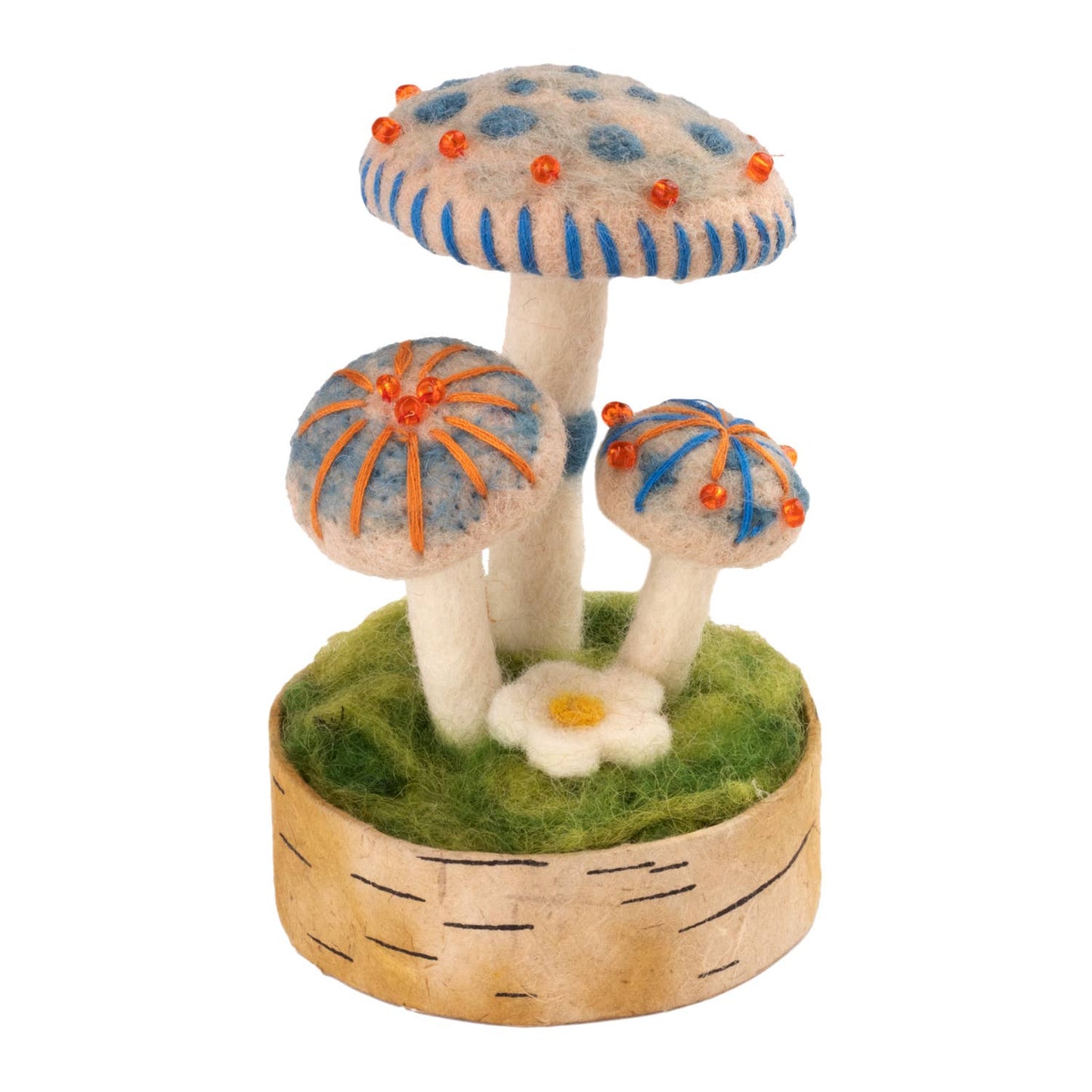 dZi Handmade - Mystic Blue Woodland Mushroom