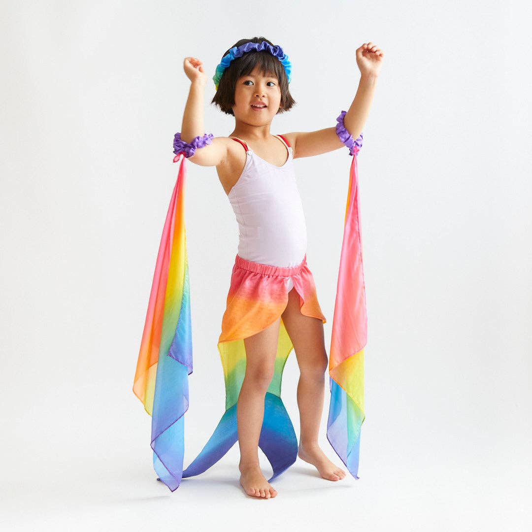 Sarah’s Silks - Rainbow Wrist Streamers: Rainbow