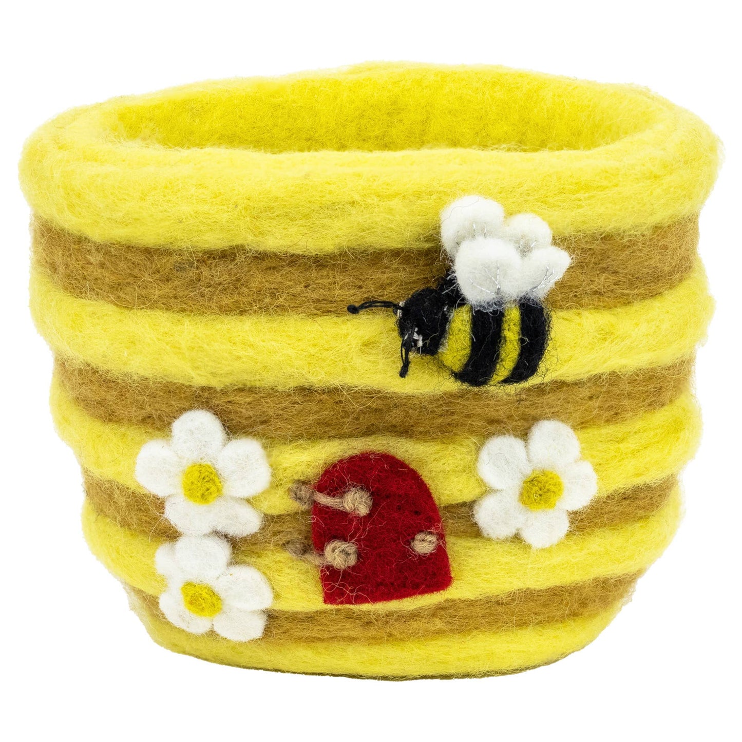 dZi Handmade - Honey Hive Felt Pot