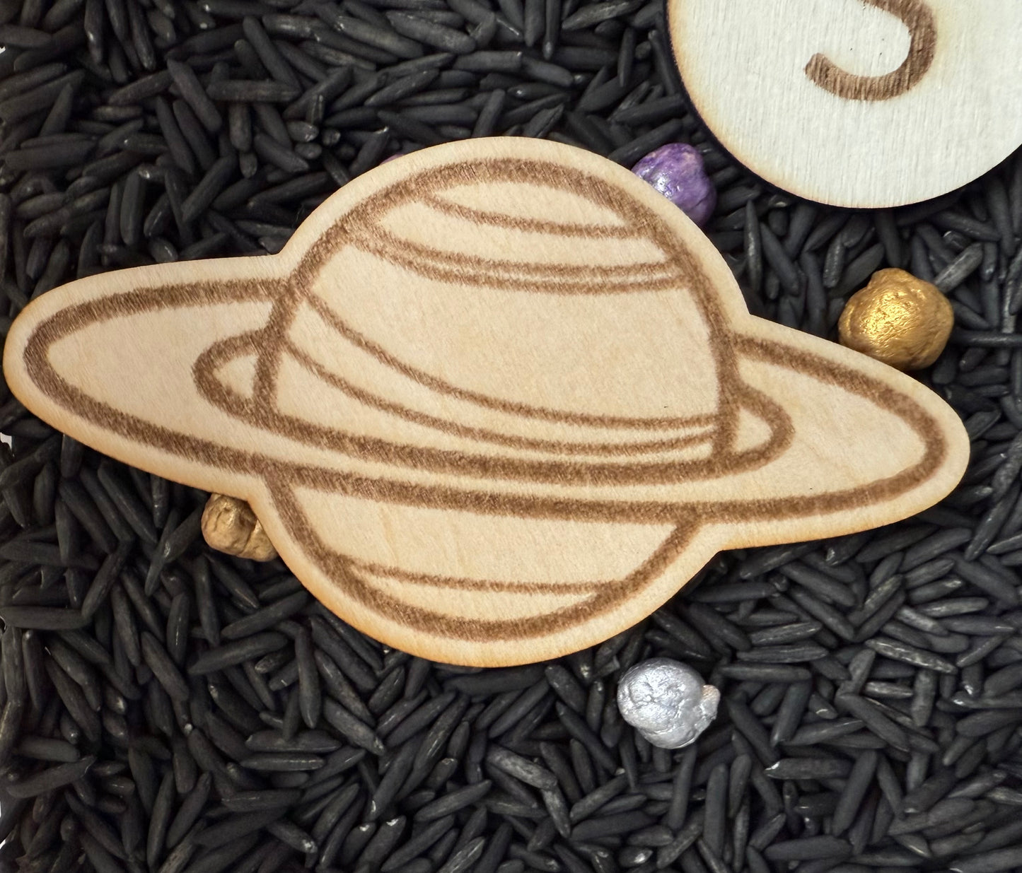 Space-Themed Wooden Sensory Play Props