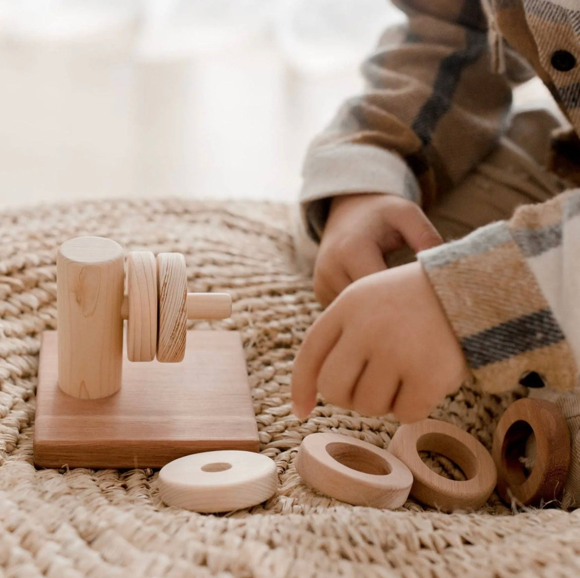 Wooden Montessori Horizontal Stacker