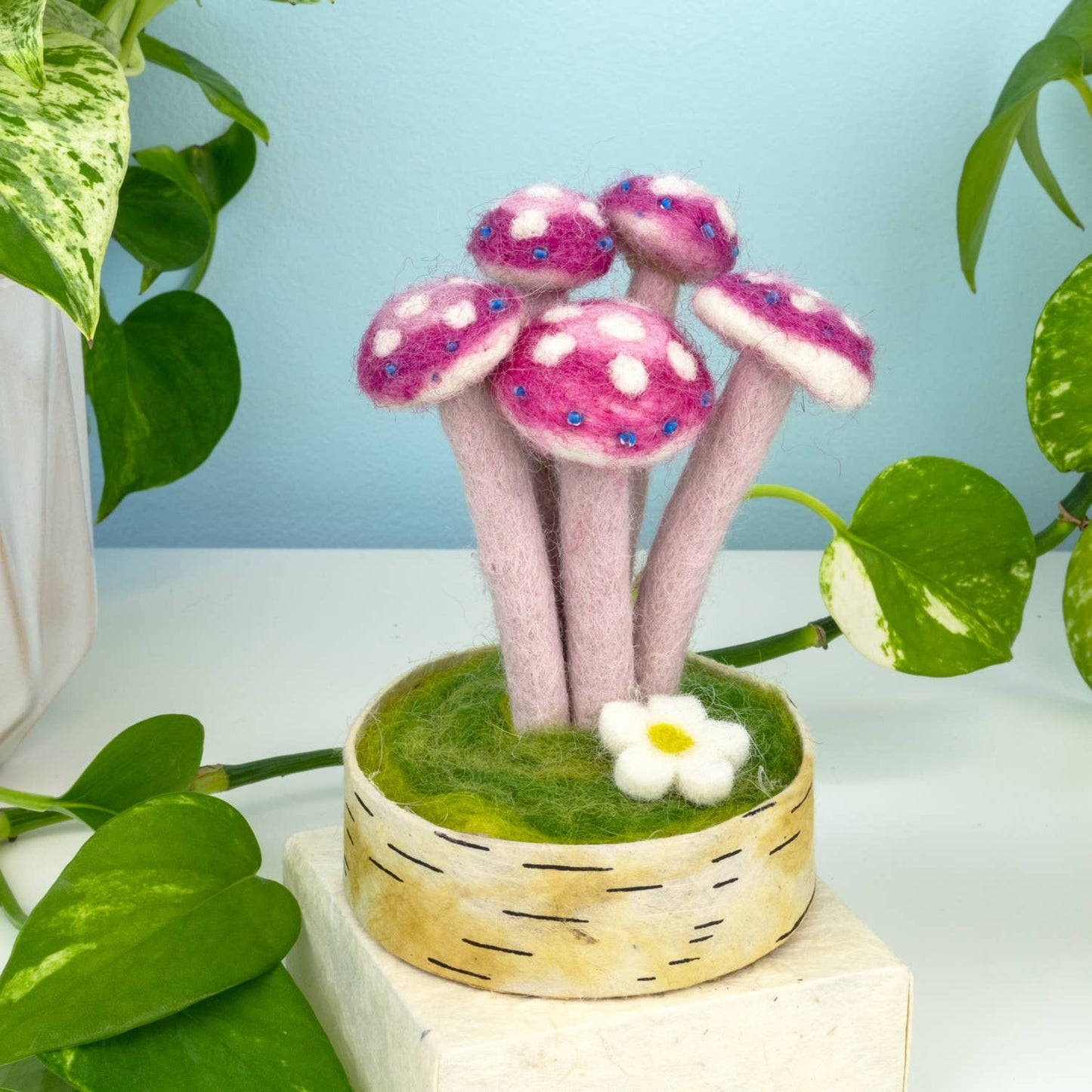 dZi Handmade - Pink Lady Woodland Mushroom