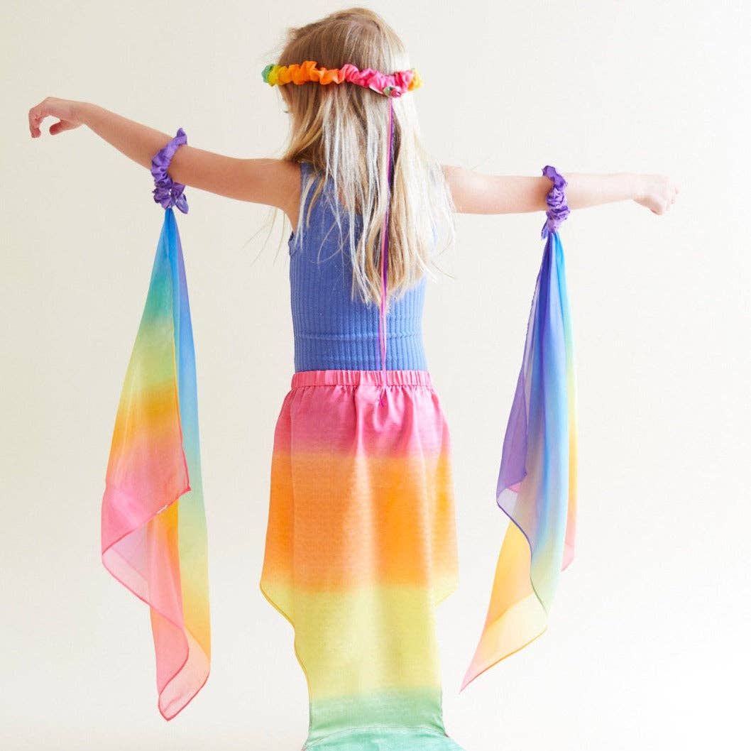 Sarah’s Silks - Rainbow Wrist Streamers: Rainbow