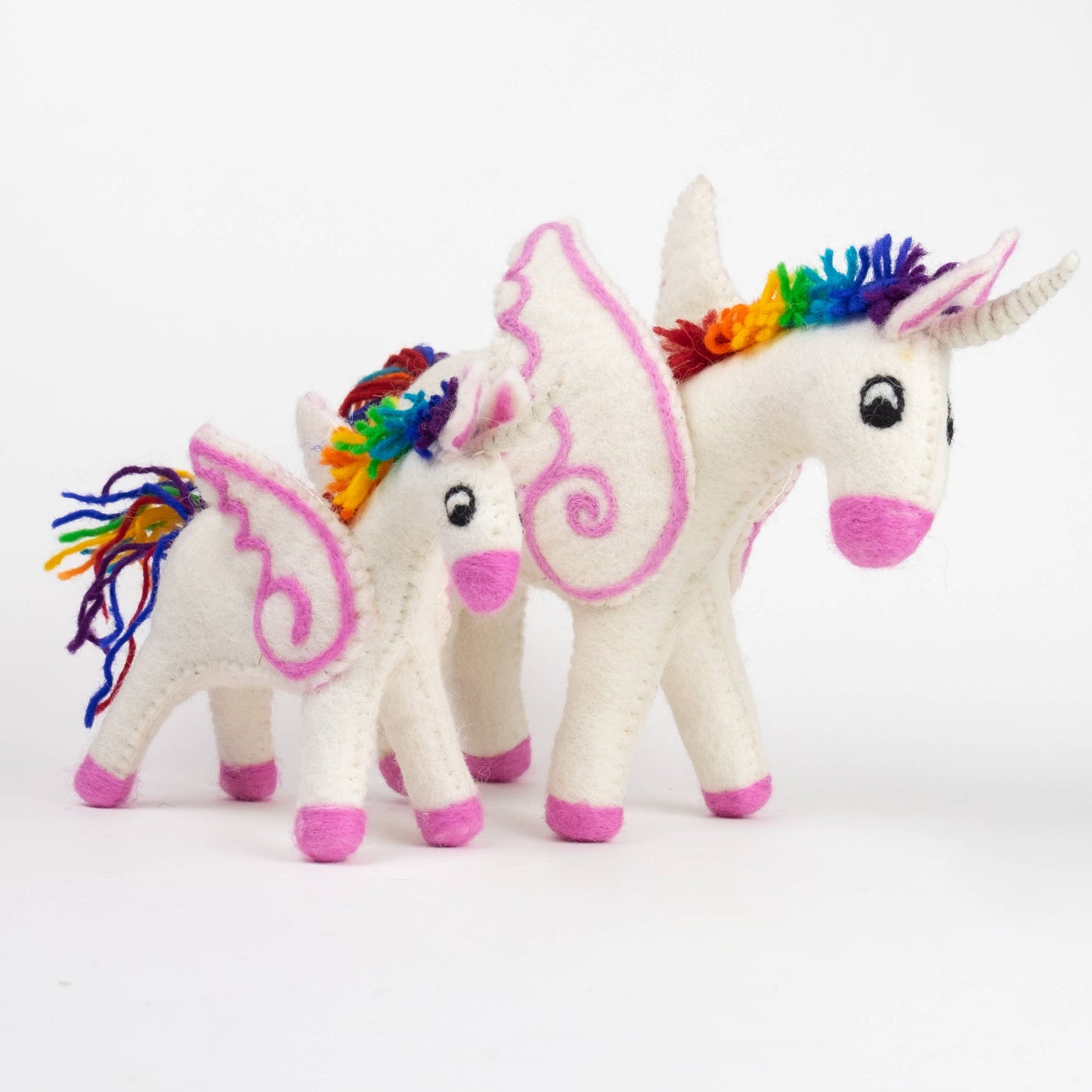 Small Felt Rainbow Unicorn