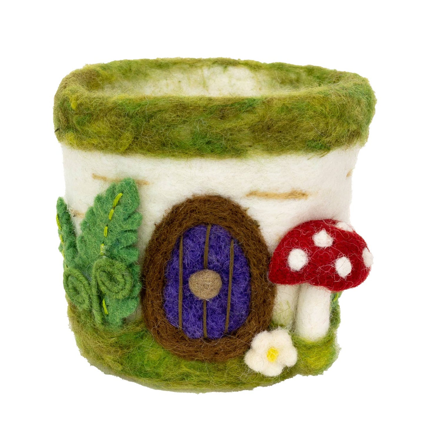 dZi Handmade - Woodland Mushroom Felt Pot