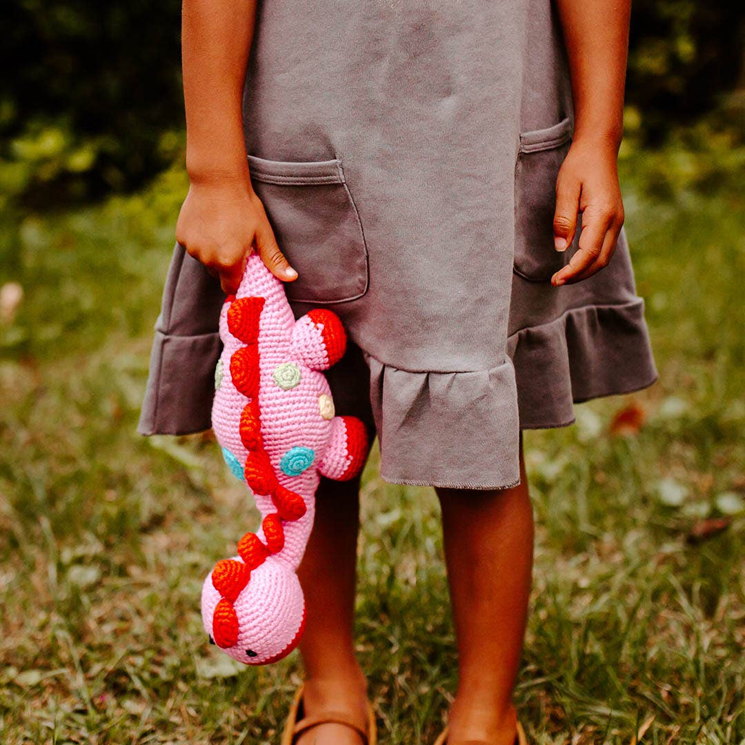 Stegosaurus Plush Dino - Pink