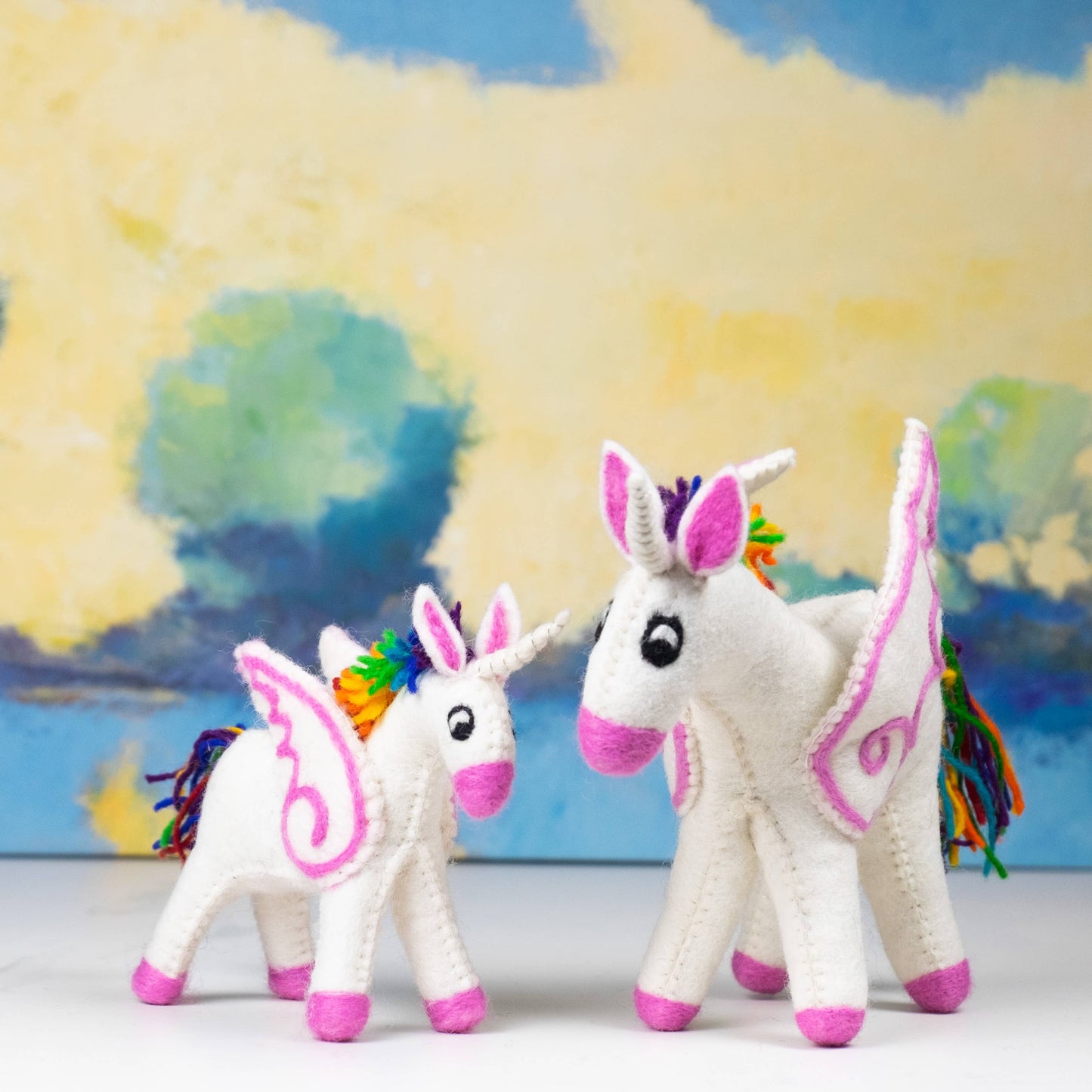 Small Felt Rainbow Unicorn