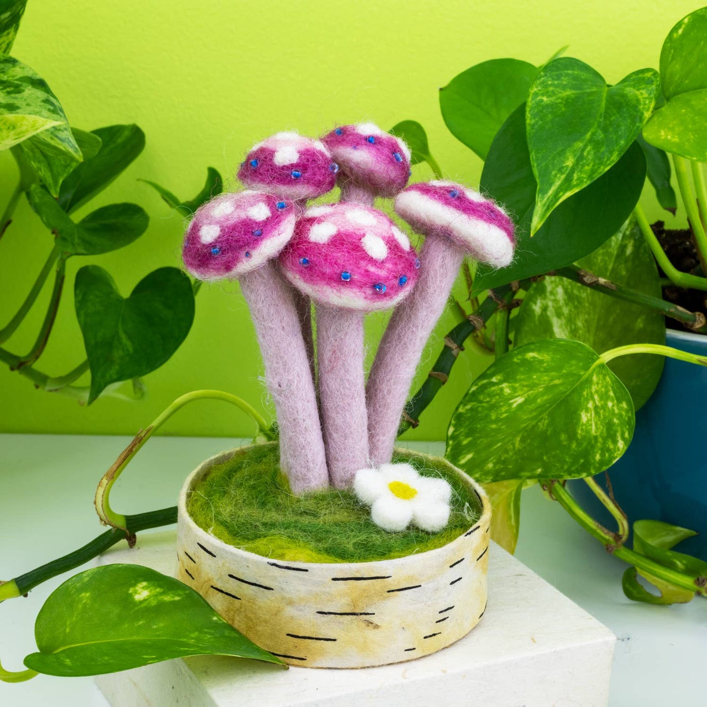 dZi Handmade - Pink Lady Woodland Mushroom