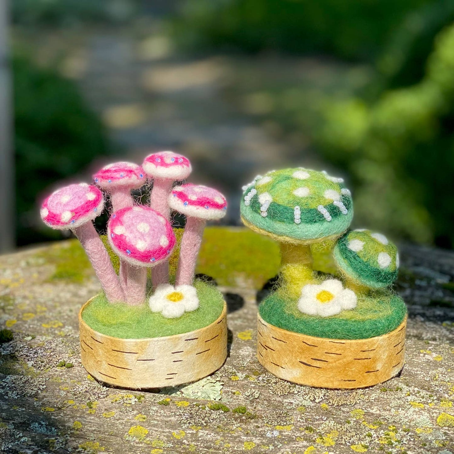 dZi Handmade - Pink Lady Woodland Mushroom