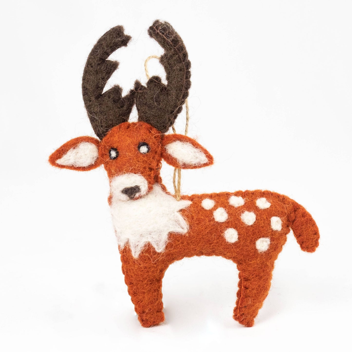 Felt Ornament Forest Animals Squirrel, Deer, Hedgehog, Fox and Owl.