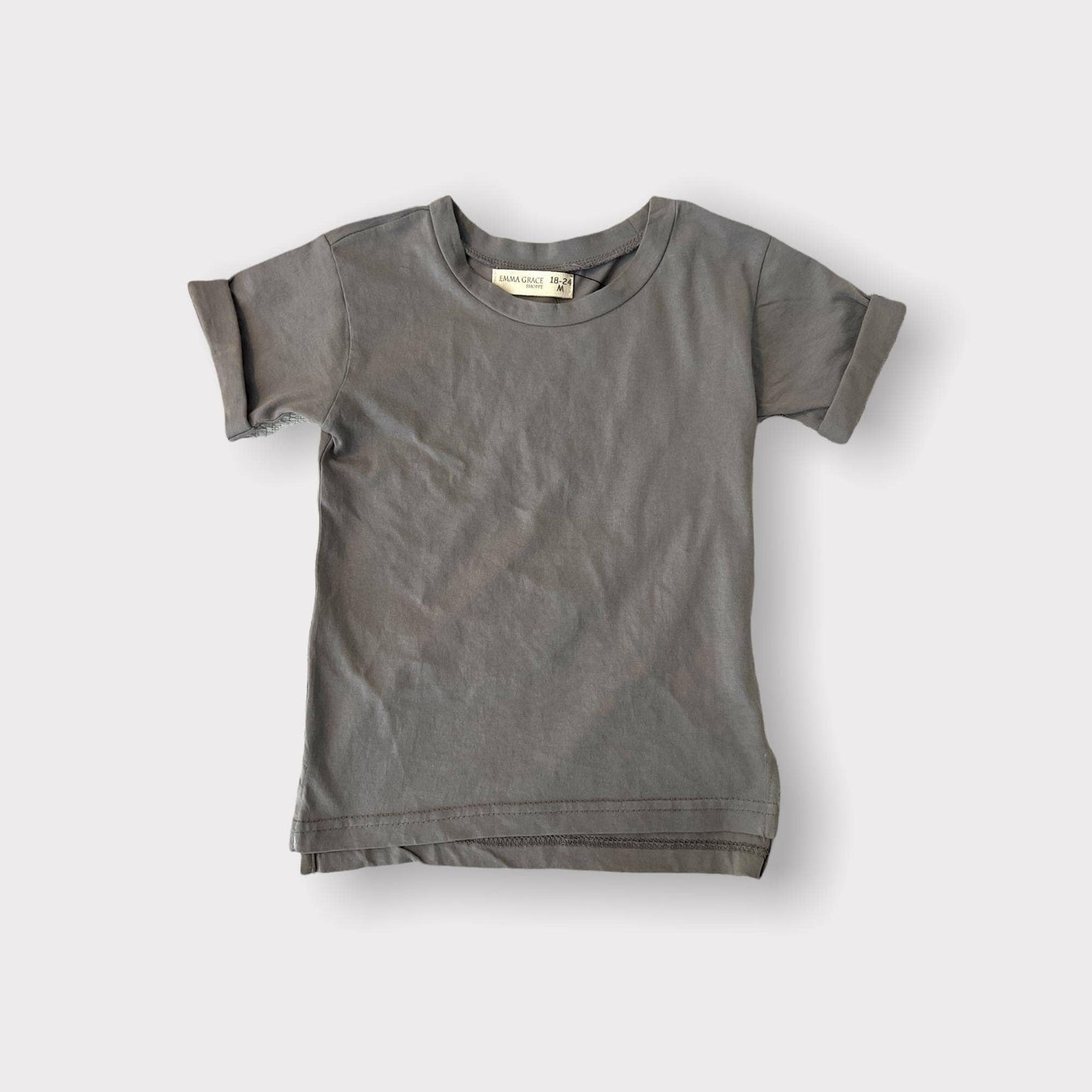 Emma Grace Shoppe - EG Organic Basic Tee - Neutral Grey