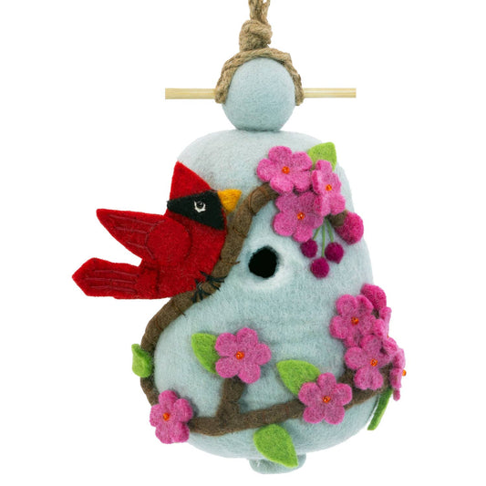 dZi Handmade - Cherry Cardinal Birdhouse