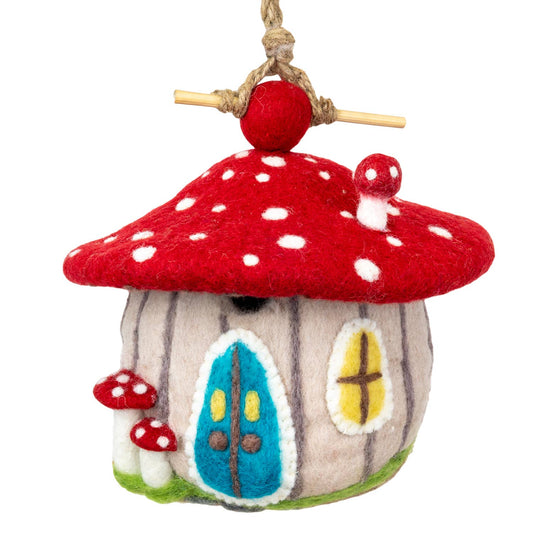 dZi Handmade - Forest Mushroom Birdhouse